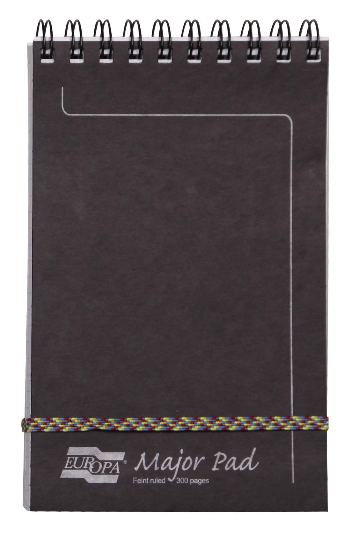 Clairefontaine - Ref 4611Z - Europa Major Pad Notepad (300 Pages) - 20.7 X 12.7Cm In Size, Top Wirebound, Lined Rulings, Premium