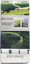 Weta Workshop - Lord of The Rings - Rivendell & Hobbiton 2Pack (Tea Towel)
