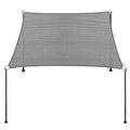 6' X 18' Gray Straight Edge Sun Shade Sail, Rectangle Awning Outdoor Shade Cloth Pergola Cover Uv Block Fabric- Customized
