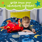 Memory Mates Jax The Red Dragon Memory Foam Pillow Plush,15    Stuffed Animal
