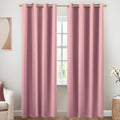 Koufall Mauve Curtains 96 Inches Long For Living Room 2 Panels Set,Boho Blackout Dusty Rose Window Treatments Privacy Curtain For Bedroom