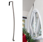 Premium Holly Embossed Highprofile Wreath Hanger - Pewter Holly