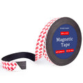 Towjug 20 Feet Magnetic Tape Strip Roll With 3M Self Adhesive Backing, 1/2 In Width Flexible Sticky Magnet Tape Strips For Craft