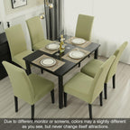 Jqinhome Sage Green Chair Covers For Dining Room Set Of 6, High Stretch Removable Washable Parsons Chair Slipcover For Home Party Hotel Wedding Ceremony (6Pcs,Sage Green)