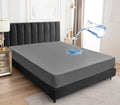 Sufdari Cal King Mattress Protector,Waterproof Mattress Protector,Fitted Sheet Style Mattress Cover With 18' Deep Pocket,Washable And Comfortable-Gray,California King
