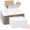 White Shipping Boxes Medium 8X8X4 Inches, 30 Pack Corrugated Cardboard Boxes Bulk, Mailer Boxes For Small Business Packing Maili
