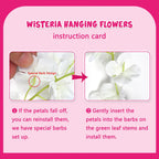 Luerbi 5 Pack Fuchsia Wisteria Hanging Flowers Garland, 3.77 Feet Fuchsia Artificial Wisteria Flower Vines, Fake Fuchsia Wisteri