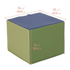 Ecr4Kids Softzone Adult Cozy Cube, Flexible Seating, Earthtone