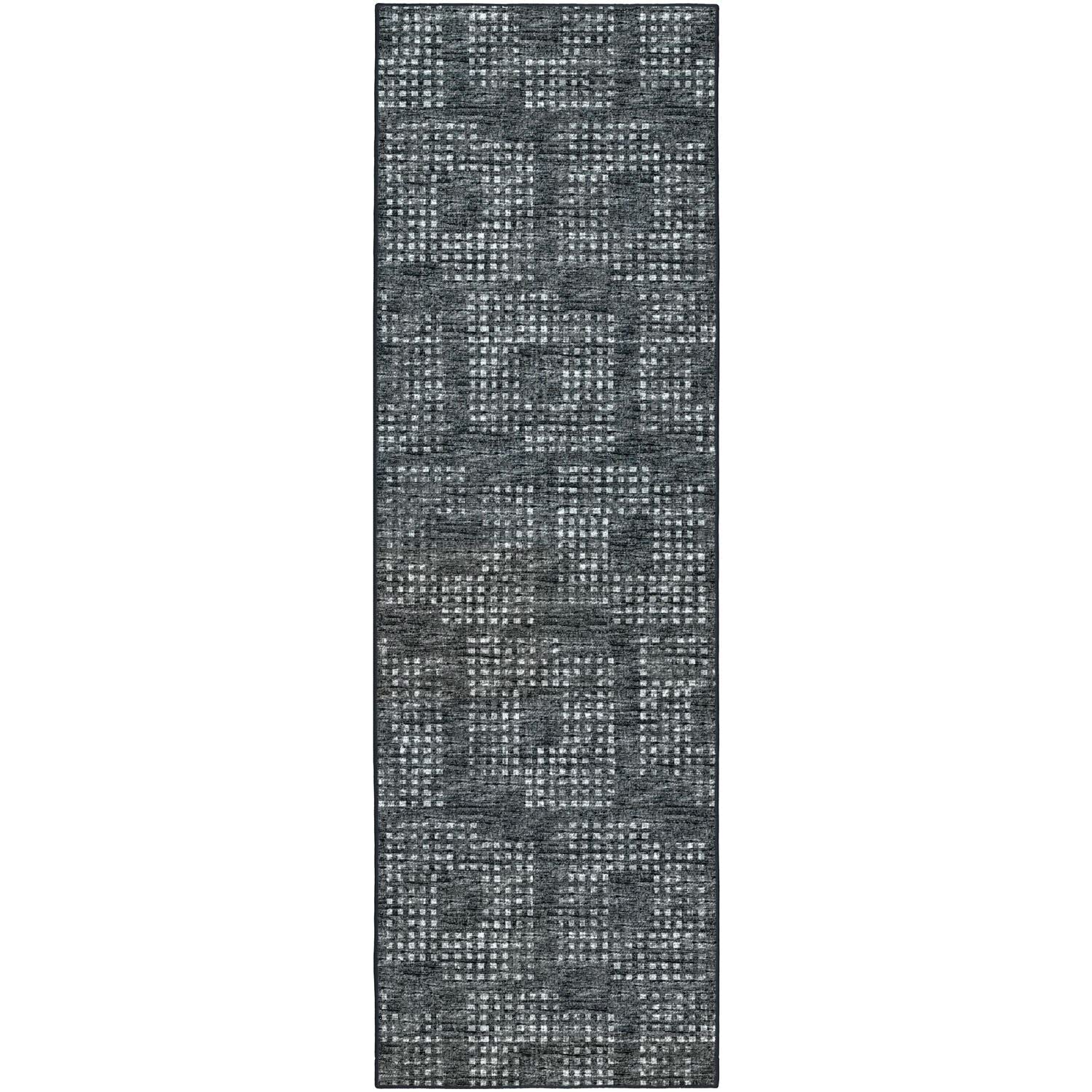 Delano Da1 Black Transitional Rug Runner 2' 6" X 10'