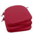 Outdoor Chair Cushions Set Of 4: Waterproof & Fade Resistant Patio Furniture Cushions - 19 X 19 X 2 Inch Non Slip Round Corner S