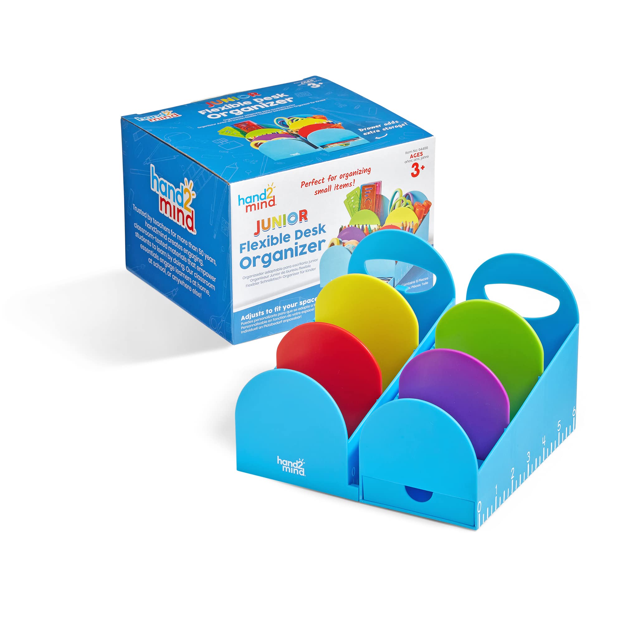Hand2Mind Junior Flexible Desk Organizer, Desk Top Organizer, Modular Desk Organizer, Desk Organizers And Accessories, Teacher S