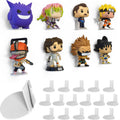 Modern JP Adhesive Display Shelf for Funko Pop Figures (16-Pack) - Pop Shelf Wall Display - Action Figure Stand - Easy Adhesive 