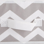 Dii Non Woven Polyester Storage Bin, 11X11X5.5-Inch, Chevron Gray, 2 Piece
