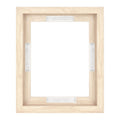 MCS Canvas Float Frames 8x10 Frame, Natural Woodgrain Frame for Finished Canvases, Vertical & Horizontal Wall Hanging Frame with