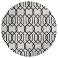 Rizzy Home Alora Decor Berlin 10' Round Trellis Grey/Gray/Rust/Blue Hand-Tufted Area Rug