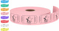 Tacticai 1000 Raffle Tickets, Star, Pink (8 Color Selection), Single Roll, Ticket For Events, Entry, Class Reward, Fundraiser &