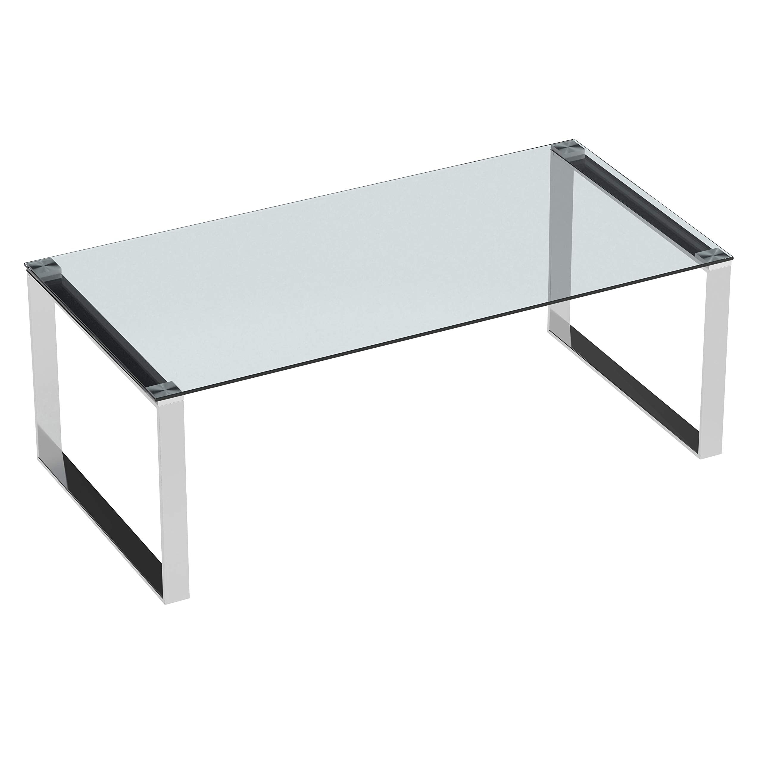 Cortesi Home Remi Coffee Table, Silver