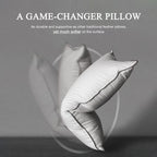 Dwr Goose Feather Down Pillow For Sleeping 2 Pack, Queen Size Organic Cotton Hotel-Style Bed Pillow Inserts, Soft Medium Pillow