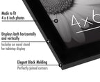 Americanflat Picture Frame, 4X6, Black, 6 Count