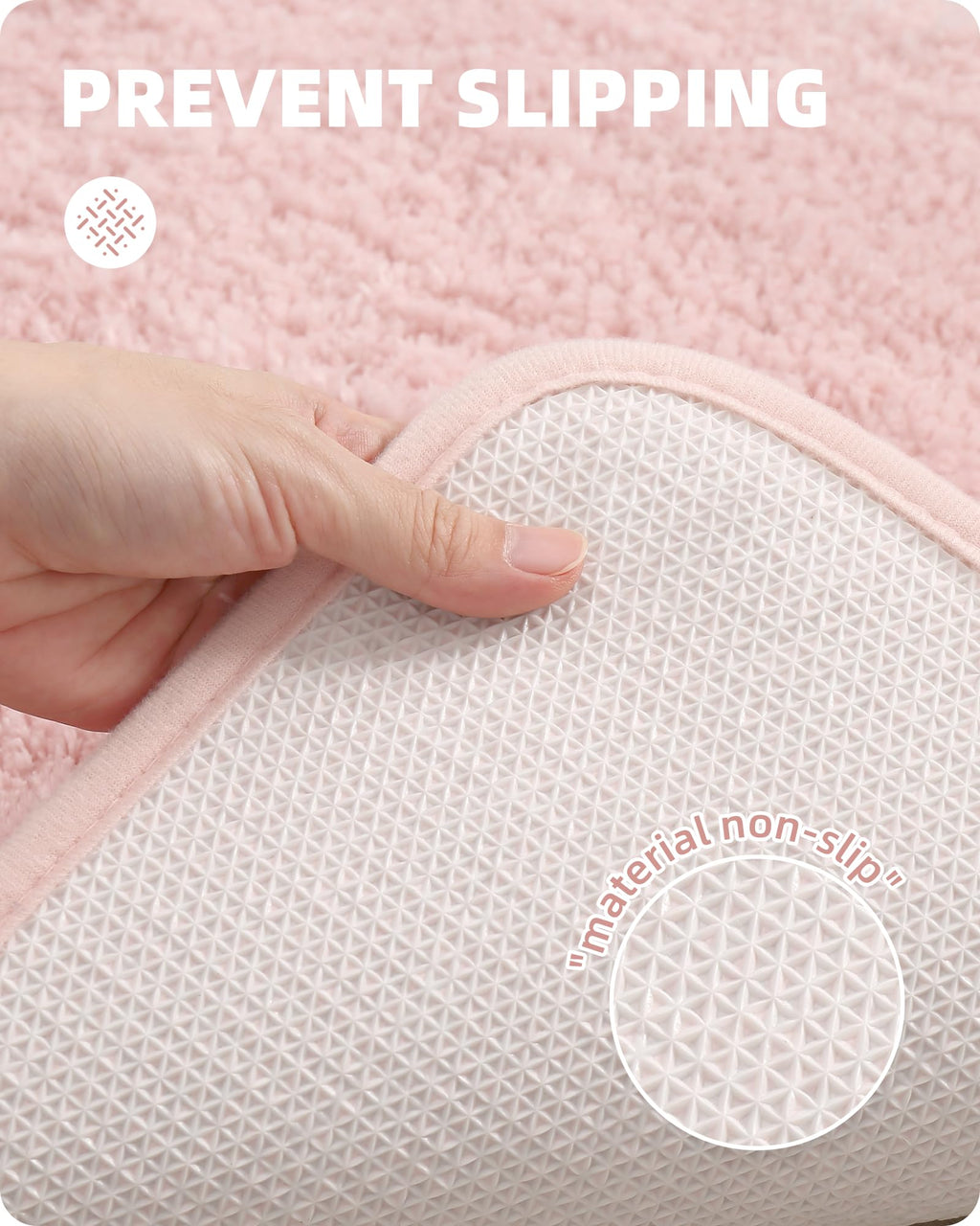 Color&Geometry Light Pink Bathroom Rugs 24   X36   , Large- Upgrade Your Bathroom With Soft Thick Blush Bath Mat- Plush, Non Sli