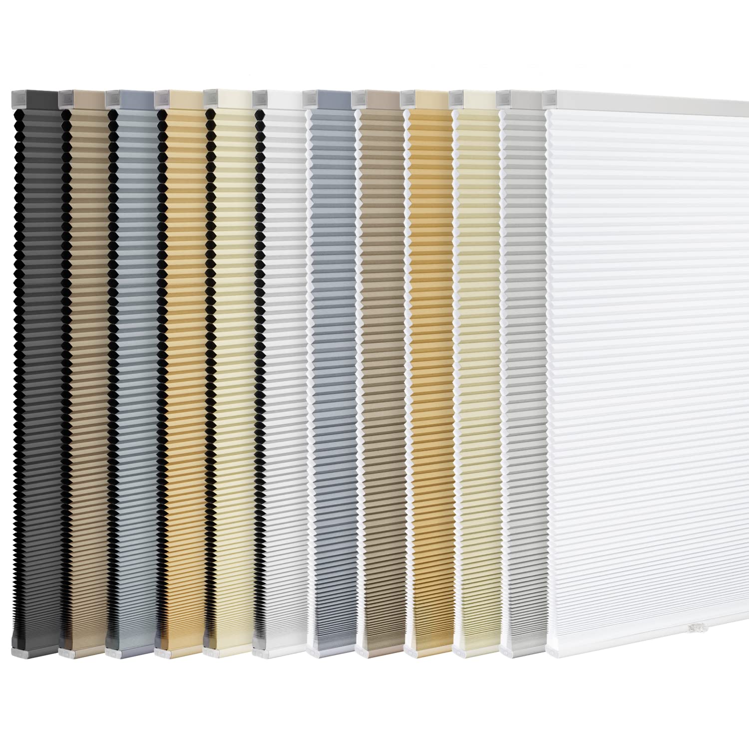 LazBlinds Cordless Cellular Shades, Blackout Privacy Light Blocking Honeycomb Shade Pleated Polyester Blinds for Windows Size 20