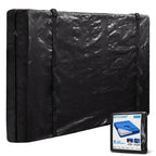 Ticonn Mattress Bags For Moving, Full Xl Mattress Cover For Moving, Heavy Duty, Full-Around Handle With Adjustable Buckles, Mattress Storage Bag & Moving Supplies (Black, Full Xl)