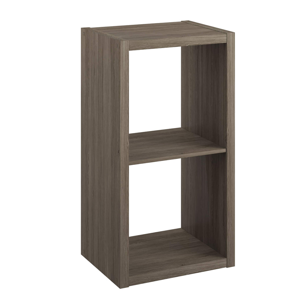 Closetmaid 4537 Decorative Open Back 2-Cube Storage Organizer, Graphite Gray