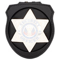 Tytx Police Badge Holder (Badge Not Included) 3.1' With Belt Clip Universal Round Neck Stainless Steel Chain And Concealed Phot
