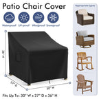 Richwon Patio Furniture Covers Waterproof For Chairs, Lawn Outdoor Chair Covers 2 Pack, Patio Chair Covers For Outdoor Furniture