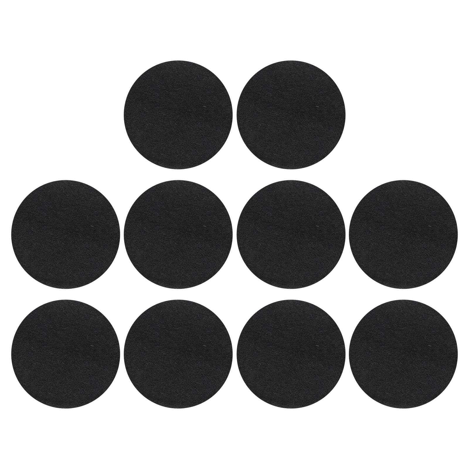 PATIKIL 2.4 Dia.Incense Burner Pad, 10 Pack Coil Incense Holder Aluminum Black Ash Catcher Fireproof Incense Cone Mat for Yoga S