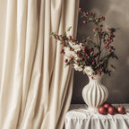 Lazzzy Velvet Curtains Beige 120 Inches Extra Long Thermal Insulated Drapes For Living Room Bedroom Heavy Duty Window Treatments Light Reducing Super Soft Luxury Rod Pocket 2 Panels Beige
