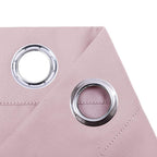 Nicetown Baby Pink Window Treatment Valance - Thermal Insulated Eyelet Top Cute Curtains For Girl'S Bedroom/Nursery (Lavender Pink, 2 Panels, 42W By 18L 1.2 Inches Header)