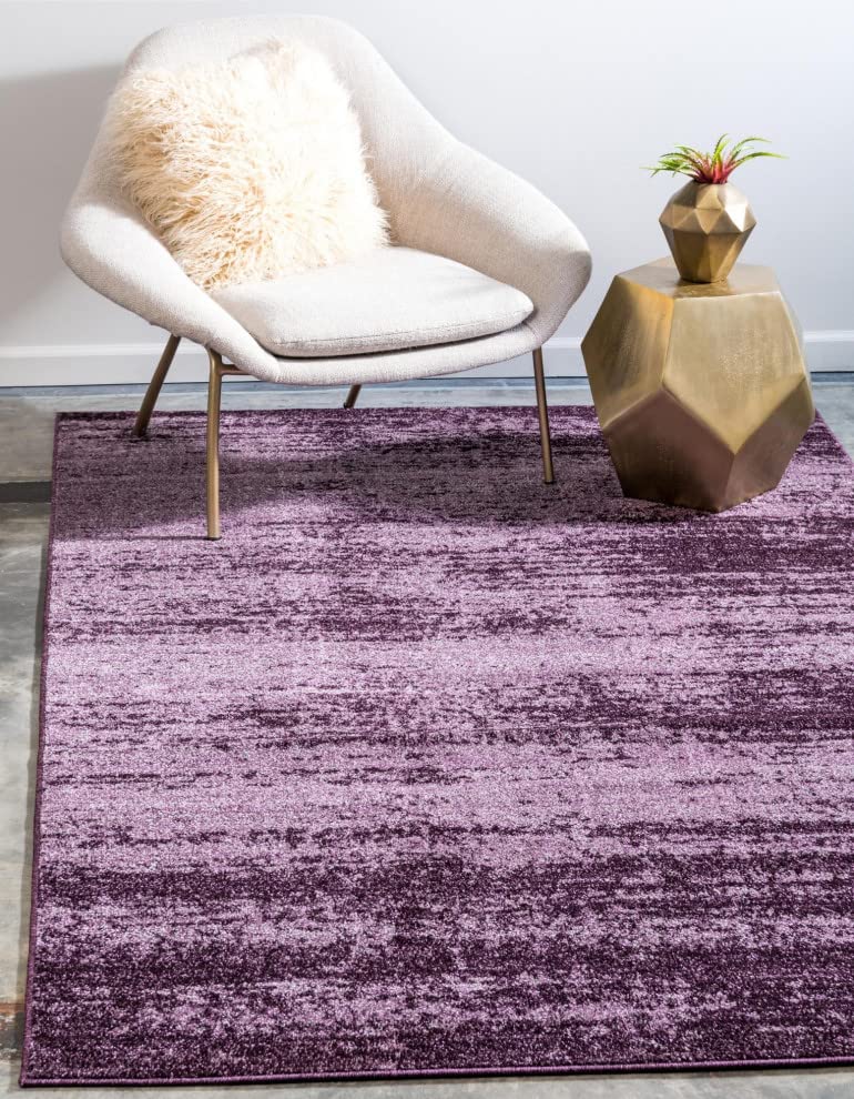 Unique Loom Del Mar Collection Area Rug - Lucille (10'X 13' Rectangle, Violet)