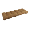 Blazing Needles Microsuede Tufted Bench Cushion, 51 x 19, Saddle Brown