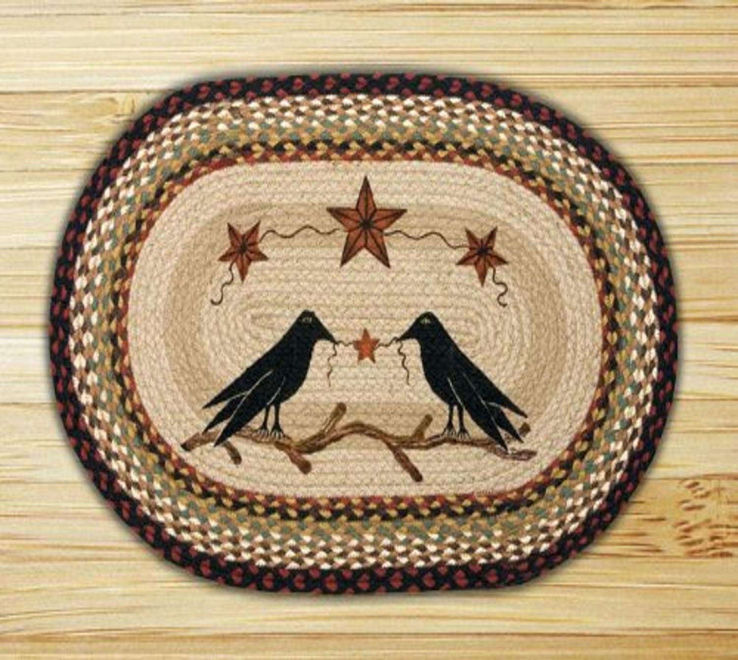 Earth Rugs Rug, 20 x 30, Burgundy/Mustard