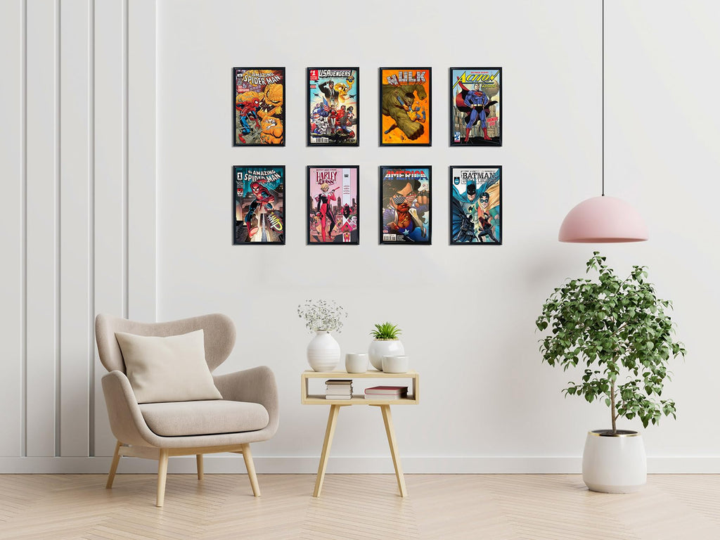 Memory Keeper Comic Book Frame, 8 Pack, Ultraviolet Uv Protection, Fits Current Comics Up To 6 3/4'' X 10 1/4'', Wall Or Tableto
