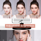 Large Lighted Vanity Makeup Mirror (X-Large Model)- 3 Color Lighting Modes Light Up Mirror With 88 Led, 360 Rotation Touch Scree