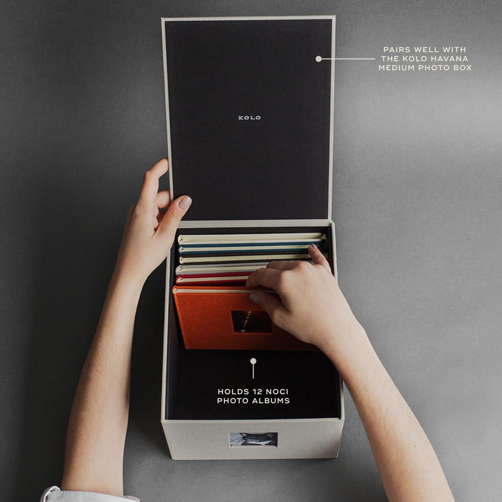 Kolo Noci Small 4X6 Photo Album, Holds 24 Photos, Ideal For Weddings And Baby Books, Lake