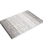 Art&Tuft 8X10 Area Rug, Super Soft Ultra-Thin Moroccan Washable Rug, Anti-Slip Backing Rugs For Living Room, Foldable Geometric