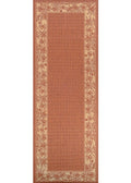 Couristan Recife Island Retreat Indoor/Outdoor Area Rug, 23 x 119, Terracotta-Natural
