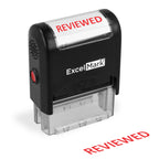 Reviewed Self Inking Rubber Stamp - Red Ink (Excelmark A1539)
