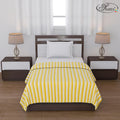 Status Contract All Season Multipurpose Single Bed Polar Fleece Blanket/Summer AC Blanket (Yellow)
