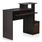 Furinno Econ Multipurpose Home Office Computer Writing Desk, regular, Dark Walnut