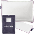 Lincove 100% Cotton Sateen Pillow Protector Cover - Zipper Pillow Cover - 500 Thread Count Luxury Cotton - Zippered Dust Pillow
