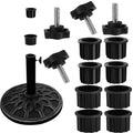12 Pcs Umbrella Base Stand Replacement Parts,Patio Umbrella Base Replacement Parts Outdoor Umbrella Hole Ring Plug Cover With M8