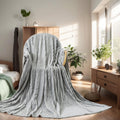 Fleece Cow Print Blanket For All Season - Premium Lightweight Anti-Static Pink And Ivory Throws Travel Blankets Plush Gift For D