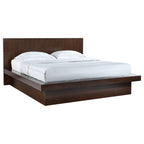 Coaster Home Furnishings Jessica Contemporary Wood Eastern King Size LED Panel Bed Frame Platform Bed 43-inch Headboard Cappuccino 200711KE