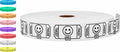 Tacticai 2000 Raffle Tickets, Smile, White (8 Color Selection), Single Roll, Ticket For Events, Entry, Class Reward, Fundraiser