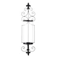 Fleur-De-Lis Candle Wall Sconce 27 Tall