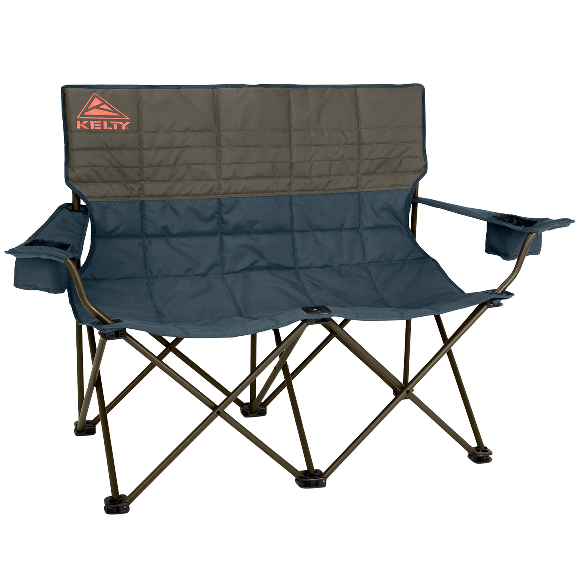 Kelty Loveseat Oversized 2-Person Heavy Duty Folding Camp Chair, Double Seat for Soccer Games, Tailgating, Beach Days (Regular H